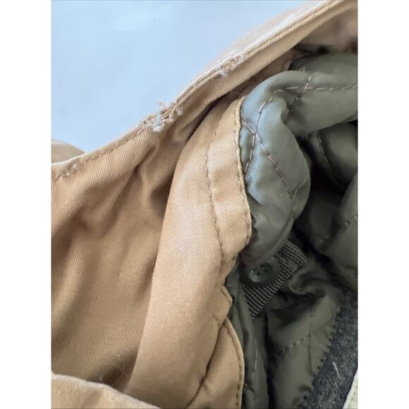 Vintage Abercrombie & Fitch Coat Womens Small Quilted Lined Military Y2K Utility - Picture 12 of 16